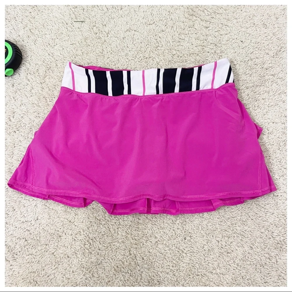 Lululemon Run Pace Setter Skirt Paris Perfection Traverse Stripe